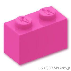 レゴ パーツ ばら売り #3004 ブロック 1 x 2：ダークピンク | LEGOの部品