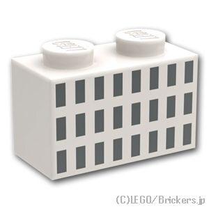 レゴ パーツ ばら売り #3004pb185 ブロック 1 x 2 - 24個の長方形：ホワイト |...