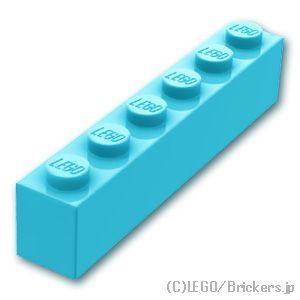 レゴ パーツ ばら売り #3009 ブロック 1 x 6：ミディアムアズール | LEGOの部品