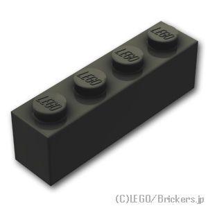 レゴ ブロック パーツ ばら売り #3010 ブロック 1 x 4：ブラック 