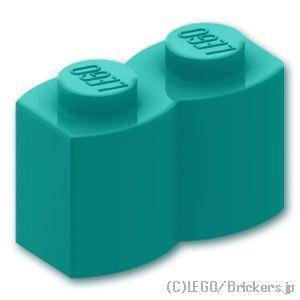 レゴ パーツ ばら売り #30136 ブロック 1 x 2 - 丸太：ダークターコイズ | LEGO...
