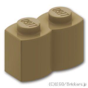 レゴ パーツ ばら売り #30136 ブロック 1 x 2 - 丸太：ダークタン | LEGOの部品