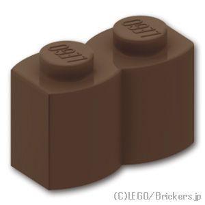 レゴ パーツ ばら売り #30136 ブロック 1 x 2 - 丸太：ダークブラウン | LEGOの...