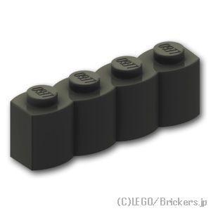 レゴ パーツ ばら売り #30137 ブロック 1 x 4 - 丸太：ブラック | LEGOの部品
