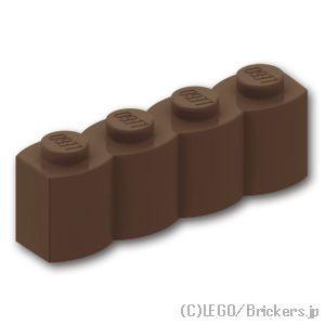 レゴ パーツ ばら売り #30137 ブロック 1 x 4 - 丸太：ダークブラウン | LEGOの...