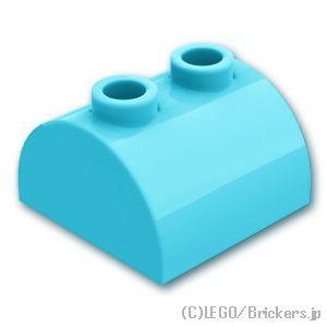 レゴ パーツ ばら売り #30165 スロープ カーブ ダブル 2 x 2：ミディアムアズール | ...