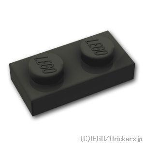 レゴ パーツ ばら売り #3023 プレート 1 x 2：ブラック | LEGOの部品