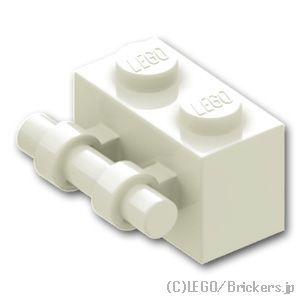 レゴ パーツ ばら売り #30236 ブロック 1 x 2 - 水平バーハンドル：ホワイト | LE...