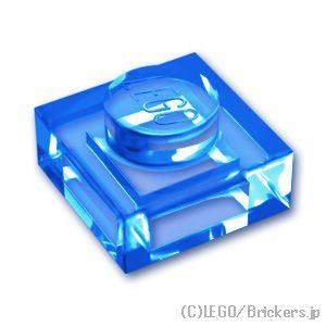 レゴ パーツ ばら売り #3024 プレート 1 x 1：トランスブルー | LEGOの部品
