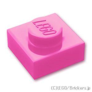 レゴ パーツ ばら売り #3024 プレート 1 x 1：ダークピンク | LEGOの部品
