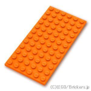 レゴ パーツ ばら売り # プレート ：オレンジ   の部品