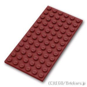 レゴ パーツ ばら売り #3028 プレート 6 x 12：ダークレッド | LEGOの部品