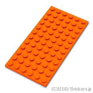 レゴ パーツ ばら売り #3028 プレート 6 x 12：レディッシュオレンジ  | LEGOの部...