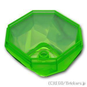 レゴ パーツ ばら売り #30294 ロック - ボトム：トランスブライトグリーン | LEGOの部...