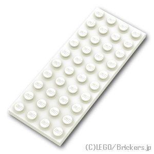 レゴ パーツ ばら売り #3030 プレート 4 x 10：ホワイト | LEGOの部品