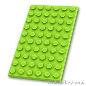 レゴ パーツ ばら売り #3033 プレート 6 x 10：ライム | LEGOの部品