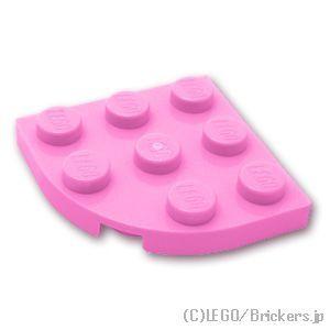 レゴ パーツ ばら売り #30357 プレート ラウンド コーナー 3 x 3：ブライトピンク | LEGOの部品