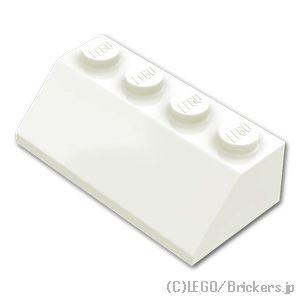 レゴ パーツ ばら売り #3037 スロープ 45° 2 x 4：ホワイト | LEGOの部品