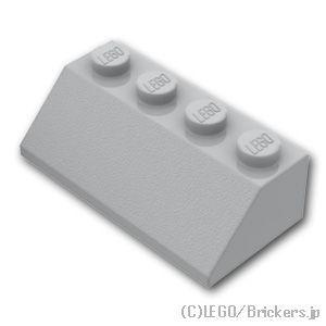 レゴ パーツ ばら売り #3037 スロープ 45° 2 x 4：グレー | LEGOの部品