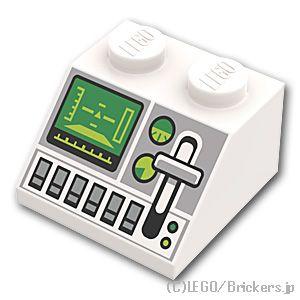 レゴ パーツ ばら売り #3039pb143 スロープ 45°2 x 2 - スロットルレバーコント...