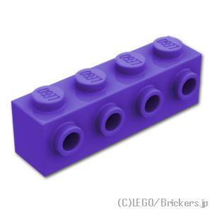 レゴ パーツ ばら売り #30414 ブロック 1 x 4 - 1面スタッド：ダークパープル | L...