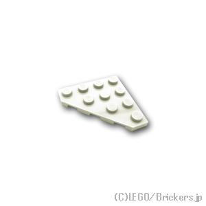 レゴ パーツ ばら売り #30503 ウェッジ プレート 4 x 4 - コーナーカット：ホワイト ...
