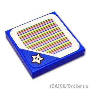 レゴ パーツ ばら売り #3068pb1384 タイル 2 x 2 - マリオセンサーコード「スーパ...