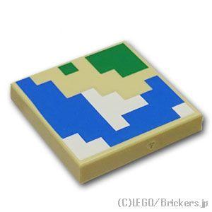 レゴ パーツ ばら売り #3068pb1892 タイル 2 x 2 - マップ(マインクラフト)：タ...