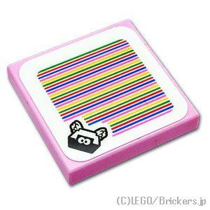 レゴ パーツ ばら売り #3068pb1915 タイル 2 x 2 - マリオセンサーコード「パラビ...