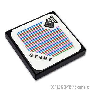 レゴ パーツ ばら売り #3068pb1962 タイル 2 x 2 - マリオセンサーコード「スター...