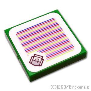 レゴ パーツ ばら売り #3068pb2055 タイル 2 x 2 - マリオセンサーコード「ハンマ...