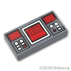 レゴ パーツ ばら売り #3069pb0777 タイル 1 x 2 - ターゲット スクリーン：ダー...