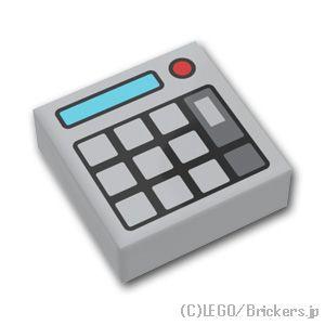 レゴ パーツ ばら売り #3070pb174 タイル 1 x 1 - カリキュレーター：グレー | ...