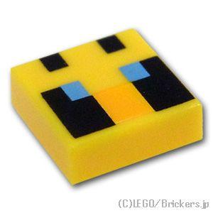 レゴ パーツ ばら売り #3070pb201 タイル 1 x 1 - ピクセルのハチ：イエロー | ...