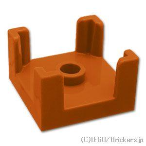 レゴ パーツ ばら売り #3131 ハーフコンテナ ボックス  - 2 x 2 x 1：ダークオレン...