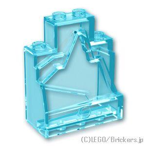 レゴ パーツ ばら売り #3161 ロック パネル 2 x 4 x 4：トランスライトブルー | L...