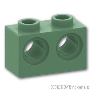 レゴ パーツ ばら売り #32000 テクニック ブロック 1 x 2 - 2ホール：サンドグリーン...