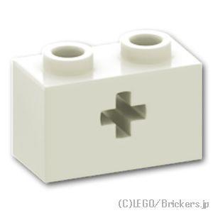 レゴ パーツ ばら売り #32064 テクニック ブロック 1 x 2 - 軸穴：ホワイト | LE...