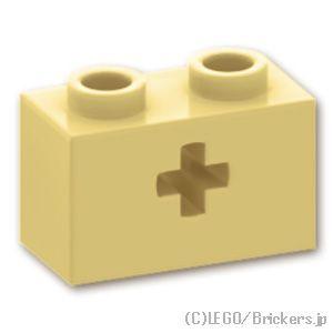 レゴ パーツ ばら売り #32064 テクニック ブロック 1 x 2 - 軸穴：タン | LEGO...