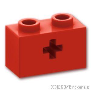 レゴ パーツ ばら売り #32064 テクニック ブロック 1 x 2 - 軸穴：レッド | LEG...