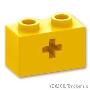 レゴ パーツ ばら売り #32064 テクニック ブロック 1 x 2 - 軸穴：イエロー | LE...
