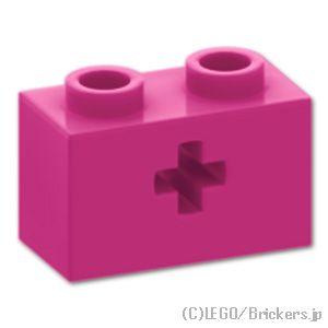 レゴ パーツ ばら売り #32064 テクニック ブロック 1 x 2 - 軸穴：マゼンタ | LE...