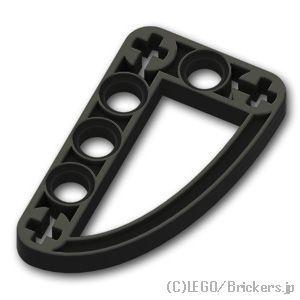 レゴ パーツ ばら売り #32250 テクニック リフトアーム 薄型 3 x 5 - L型(楕円)：ブラック | LEGOの部品
