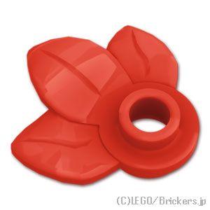 レゴ パーツ ばら売り #32607 葉っぱ - ラウンド プレート 1 x 1：レッド | LEG...