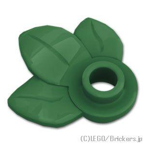 レゴ パーツ ばら売り #32607 葉っぱ - ラウンド プレート 1 x 1：ダークグリーン |...