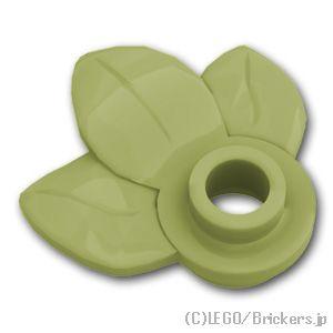 レゴ パーツ ばら売り #32607 葉っぱ - ラウンド プレート 1 x 1：オリーブグリーン ...