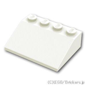 レゴ パーツ ばら売り #3297 スロープ 33° 3 x 4：ホワイト | LEGOの部品