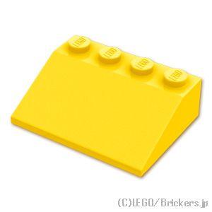 レゴ パーツ ばら売り #3297 スロープ 33° 3 x 4：イエロー | LEGOの部品
