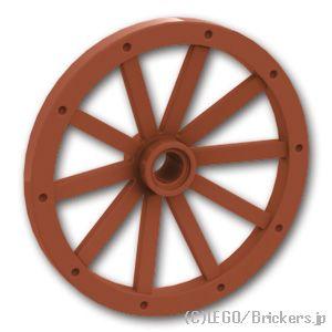 レゴ パーツ ばら売り #33211 ホイール 荷車ラージ - 43mm ：ブラウン | LEGOの...