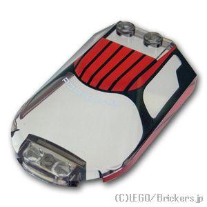 レゴ パーツ ばら売り #3384pb01 ウィンドスクリーン キャノピー 6 x 4 x 1 1/...